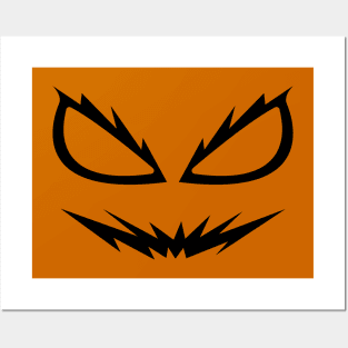 Jack O Lantern Face Posters and Art